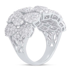 3.63ct 14k White Gold Diamond Lady's Ring