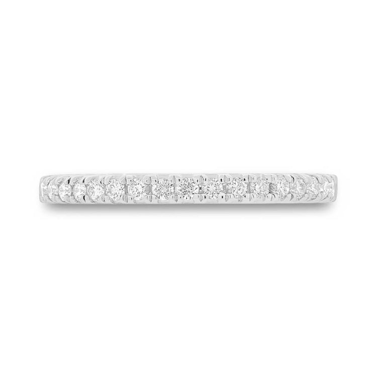 0.23ct 14k White Gold Diamond Lady's Band Size 4.5