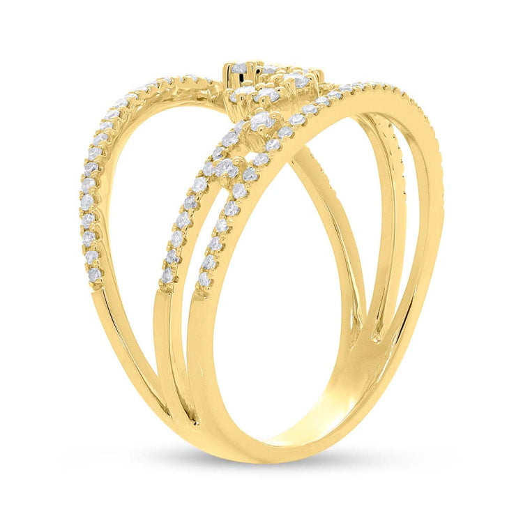0.43ct 18k Yellow Gold Diamond Lady's Ring