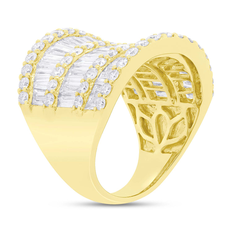 4.82ct 18k Yellow Gold Diamond Lady's Ring