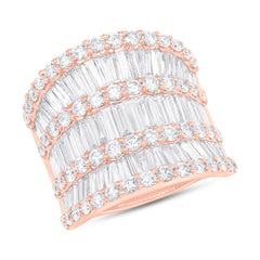 4.82ct 18k Rose Gold Diamond Lady's Ring