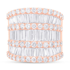 4.82ct 18k Rose Gold Diamond Lady's Ring