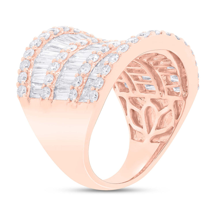 4.82ct 18k Rose Gold Diamond Lady's Ring