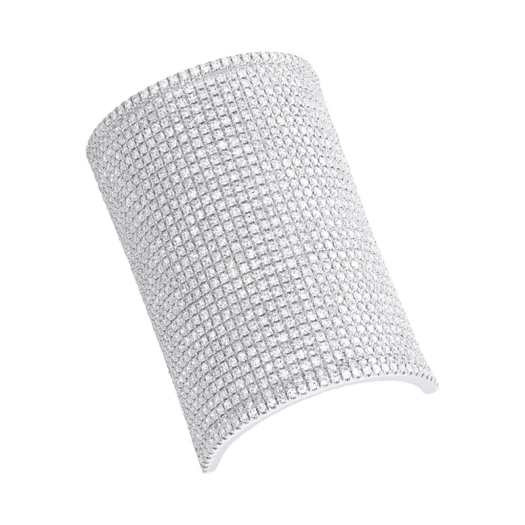 2.41ct 14k White Gold Diamond Pave Lady's Ring