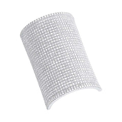 2.41ct 14k White Gold Diamond Pave Lady's Ring