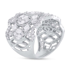 4.14ct 14k White Gold Diamond Lady's Ring