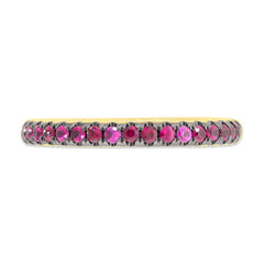 0.32ct 14k Yellow Gold Ruby Lady's Band