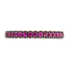 0.39ct 14k Rose Gold Ruby Lady's Band