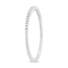 0.06ct 14k White Gold Diamond Lady's Band Size 4.75