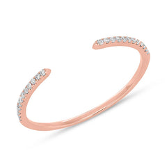 0.07ct 14k Rose Gold Diamond Lady's Ring