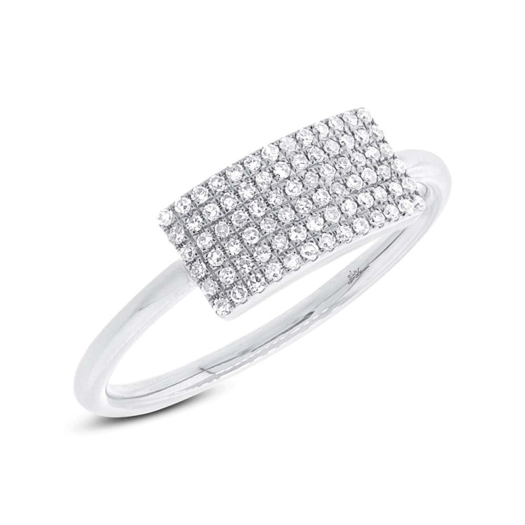 0.21ct 14k White Gold Diamond Lady's Ring Size 9