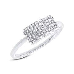 0.21ct 14k White Gold Diamond Lady's Ring Size 9