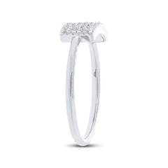 0.21ct 14k White Gold Diamond Lady's Ring Size 9