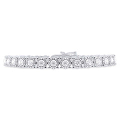 7.43ct 14k White Gold Diamond Lady's Bracelet