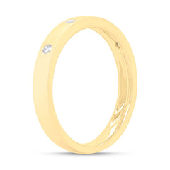 0.07ct 14k Yellow Gold Diamond Lady's Band