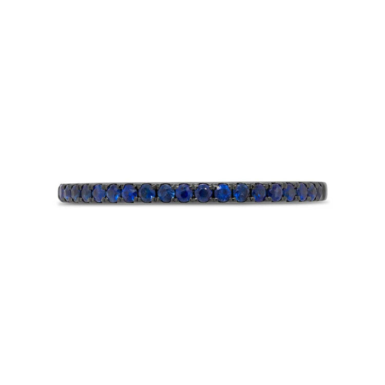 0.24ct 14k White Gold Blue Sapphire Lady's Band