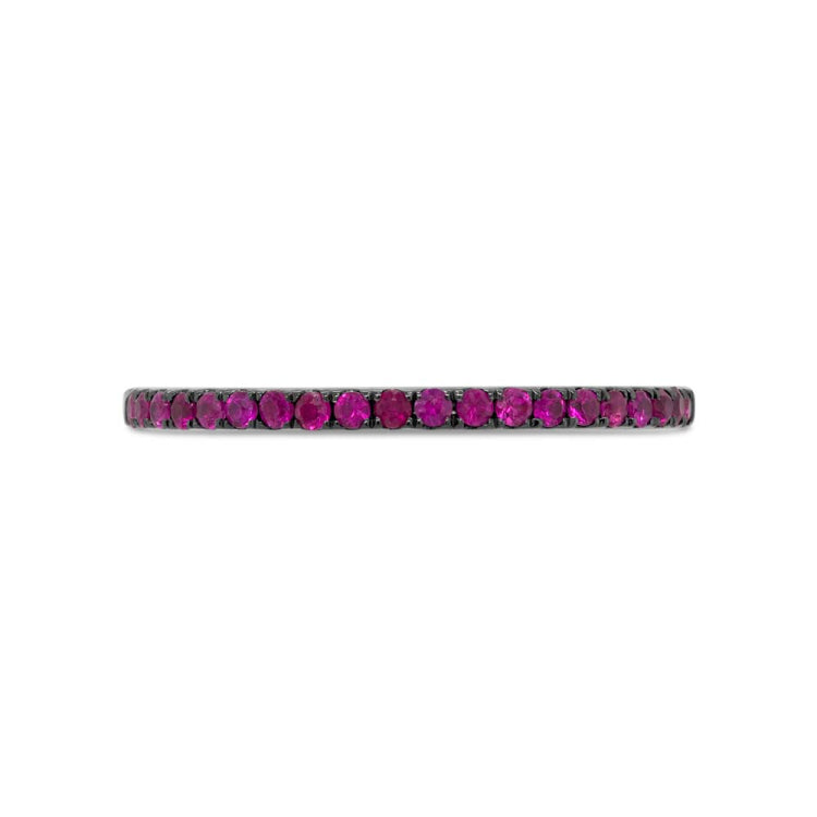 0.24ct 14k White Gold Ruby Lady's Band