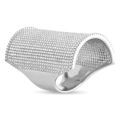 4.98ct 14k White Gold Diamond Pave Lady's Ring
