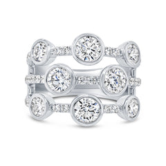 2.71ct 14k White Gold Diamond Lady's Ring