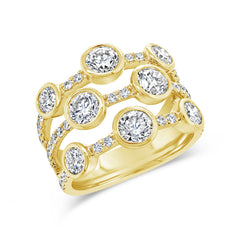 2.71ct 14k Yellow Gold Diamond Lady's Ring