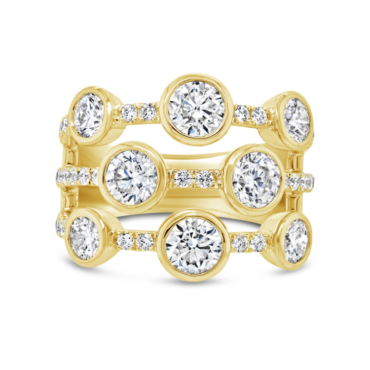 2.71ct 14k Yellow Gold Diamond Lady's Ring