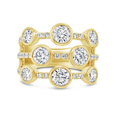 2.71ct 14k Yellow Gold Diamond Lady's Ring