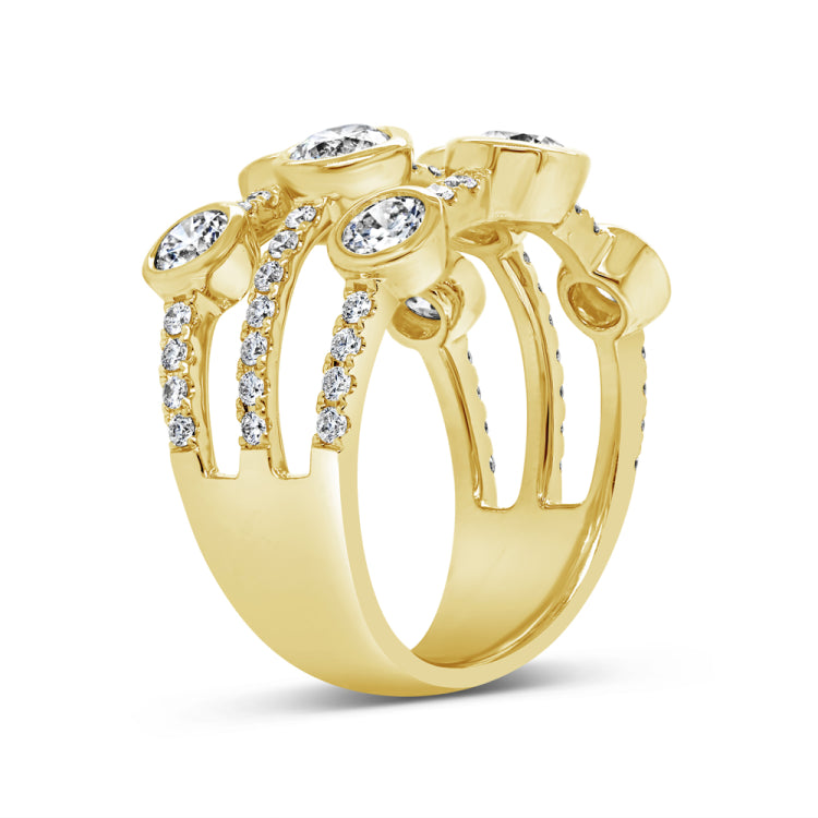 2.71ct 14k Yellow Gold Diamond Lady's Ring
