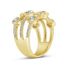 2.71ct 14k Yellow Gold Diamond Lady's Ring