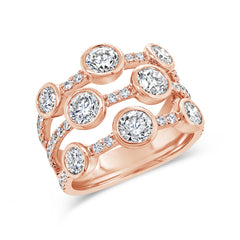 2.71ct 14k Rose Gold Diamond Lady's Ring