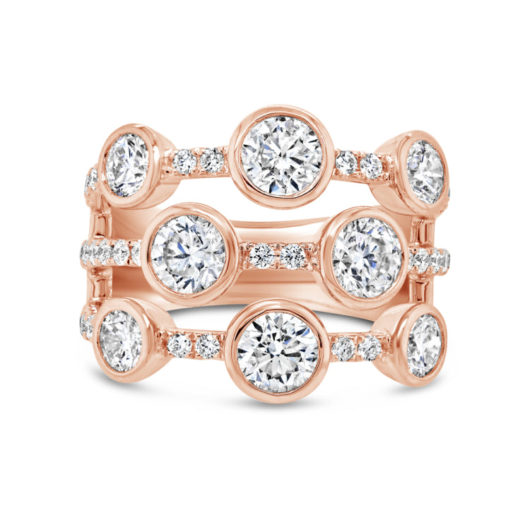 2.71ct 14k Rose Gold Diamond Lady's Ring
