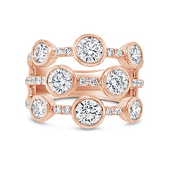 2.71ct 14k Rose Gold Diamond Lady's Ring