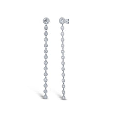 3.10ct 14k White Gold Diamond Earring