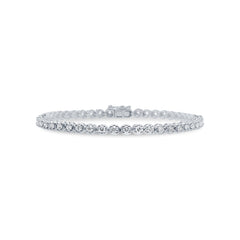 2.08ct 14k White Gold Diamond Lady's Tennis Bracelet