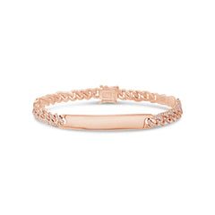 1.04ct 14k Rose Gold Diamond Chain Bracelet