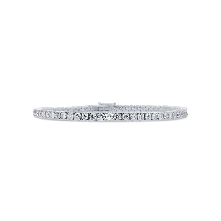 4.56ct 14k White Gold Diamond Tennis Bracelet