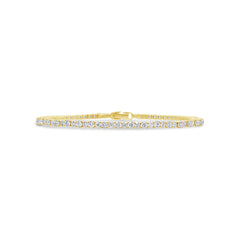 1.45ct 14k Yellow Gold Diamond Bangle