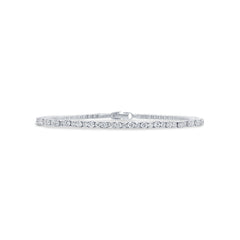 1.45ct 14k White Gold Diamond Bangle
