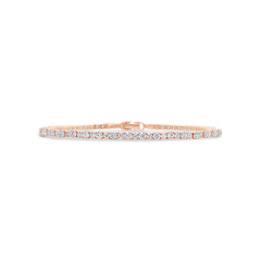 1.45ct 14k Rose Gold Diamond Bangle