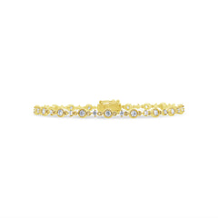 1.19ct 14k Yellow Gold Diamond Lady's Bracelet