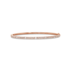 0.59ct 14k Rose Gold Diamond Lady's Bangle