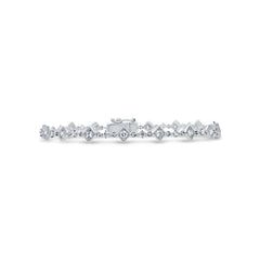 1.09ct 14k White Gold Diamond Lady's Bracelet