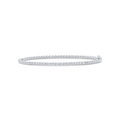 0.42ct 14k White Gold Diamond Lady's Bangle