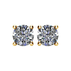 14K Yellow 2 CTW Natural Diamond Earrings