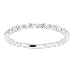 14K White 1/3 CTW Natural Diamond Anniversary Band
