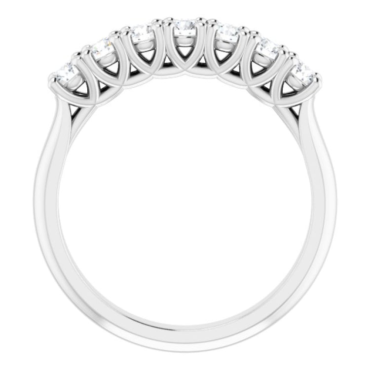 14K White 1/2 CTW Natural Diamond Anniversary Band
