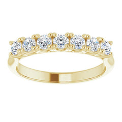 14K Yellow 1/2 CTW Natural Diamond Anniversary Band
