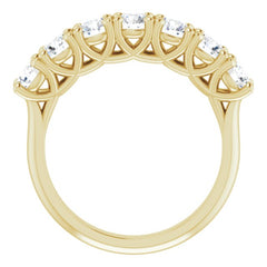 14K Yellow 1 1/3 CTW Natural Diamond Anniversary Band