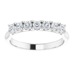 Platinum 3/8 CTW Natural Diamond Anniversary Band