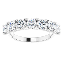Platinum 1 5/8 CTW Natural Diamond Anniversary Band