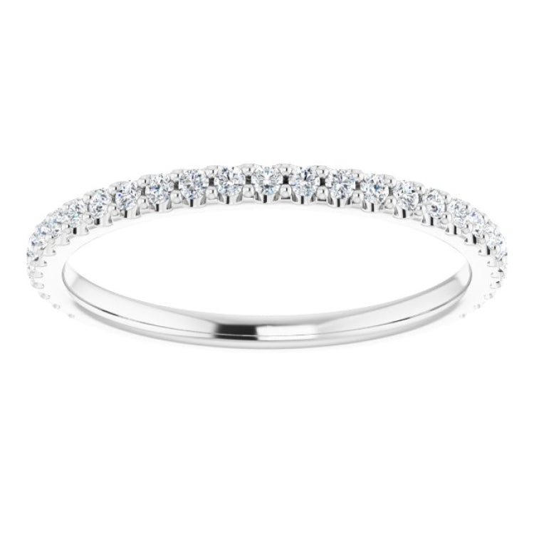 14K White 1/4 CTW Natural Diamond Anniversary Band